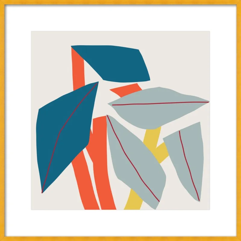 Colourful leaves by Jessica Nielsen for Artfully Walls