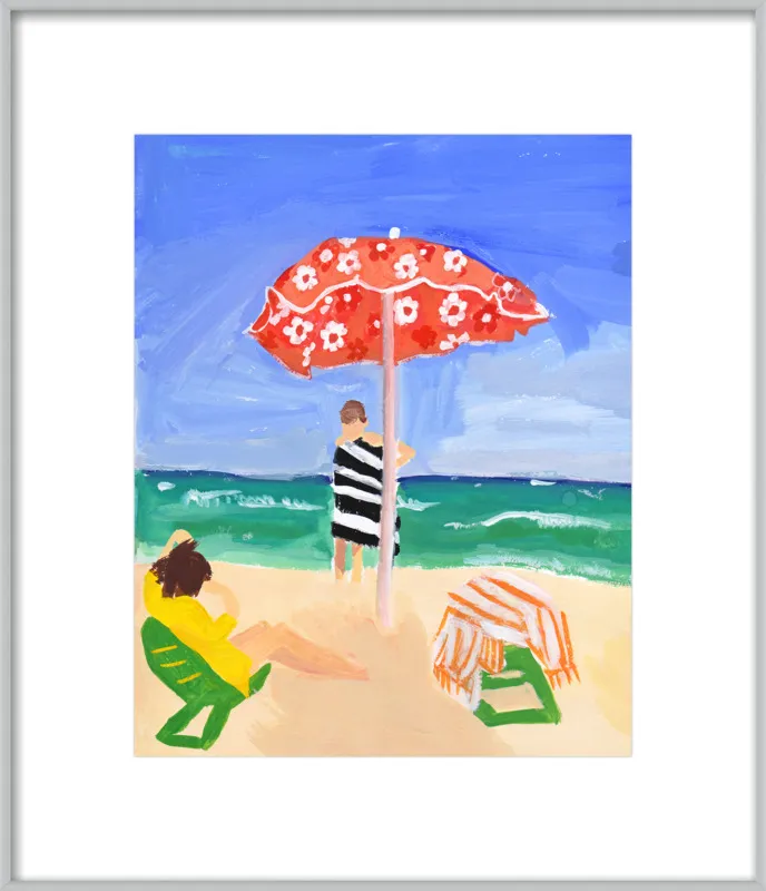Italian Beach Umbrella by Jackie Mancuso for Artfully Walls