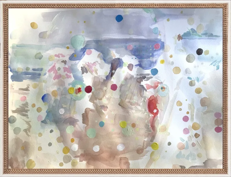 Beach scene (from memory)  by Hannah Dean for Artfully Walls