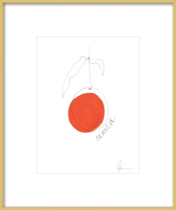 Orange by Polly Mann for Artfully Walls