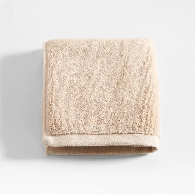 Classic Organic Turkish Cotton Taupe Washcloth