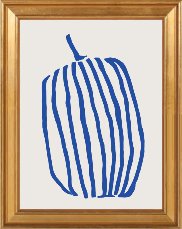 Striped pumpkin by Jessica Nielsen for Artfully Walls