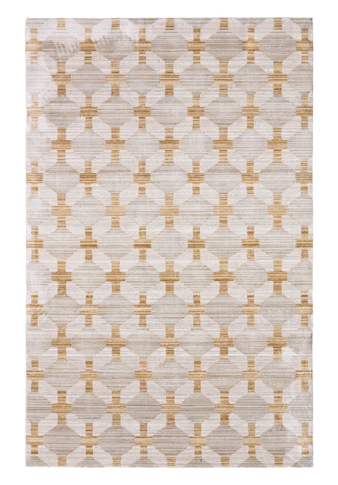 Taylen Power Loomed Modern/Contemporary Gray/Yellow / Gold Area Rug (9'6"X13'6")