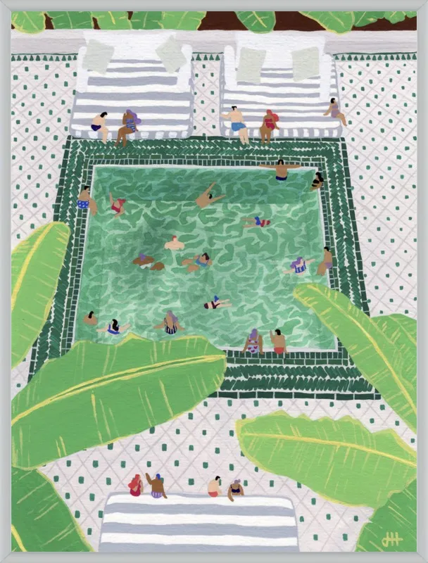 Green Riad by Joanne Ho for Artfully Walls