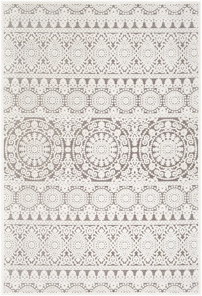 Dantel Gray Indoor 2' x 2'11" Machine Woven Rug