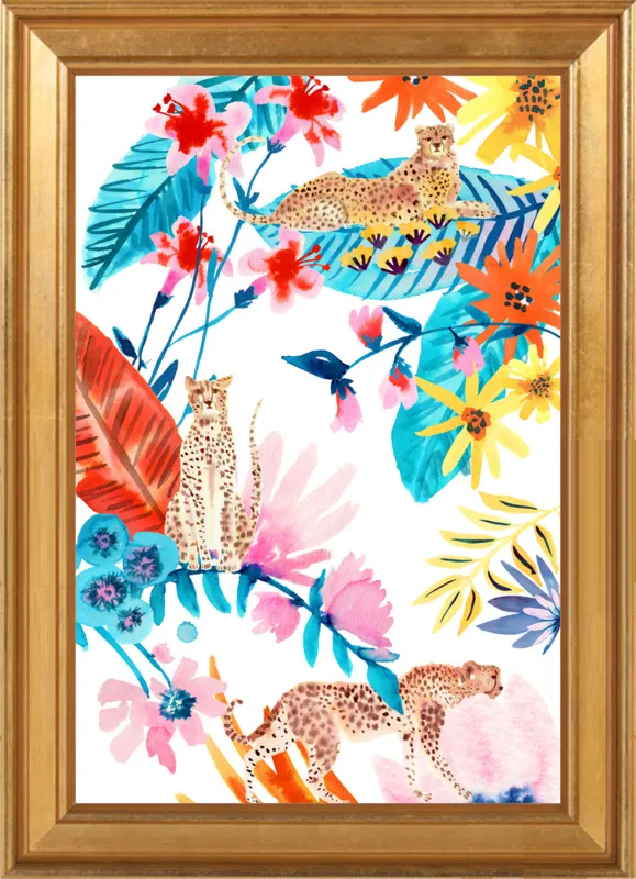 Cheetah Jungle by Jen Lindup for Artfully Walls
