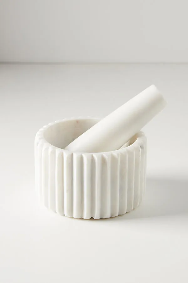 Marble Mortar and Pestle Set