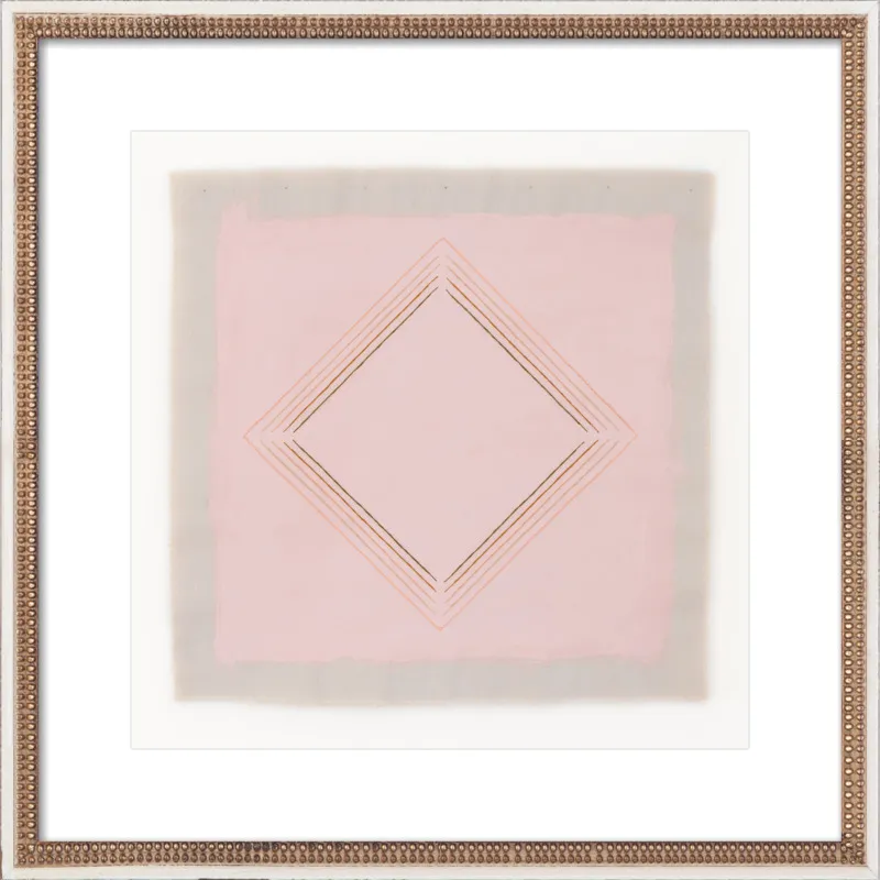 Pink with Peach Diamond by Emily Keating Snyder for Artfully Walls