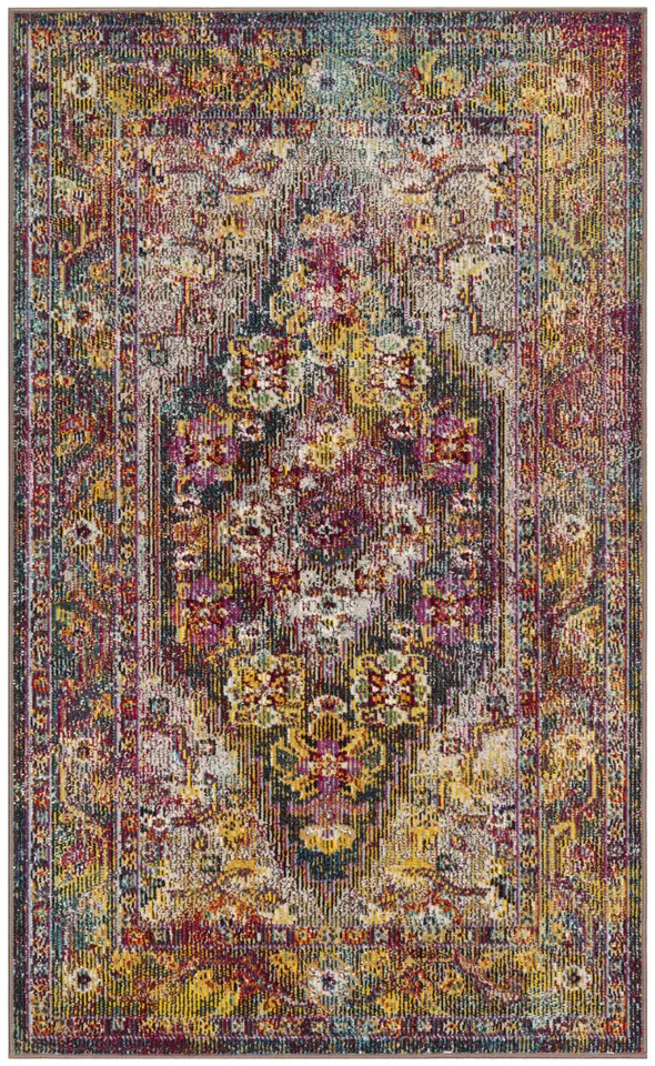 Arlo Home Woven Area Rug, CRS507H, Navy/Light Blue,  3' X 5'