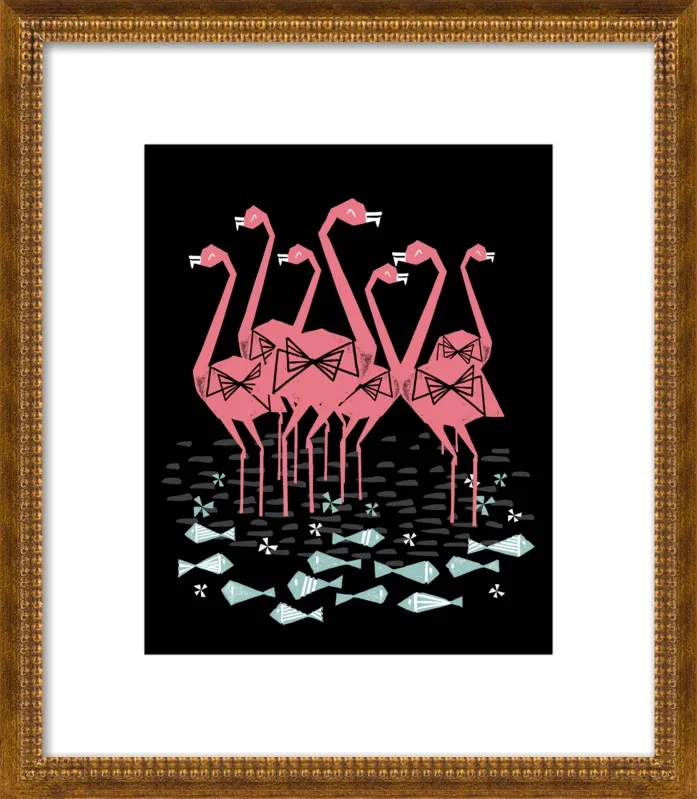 Flamingos by Andrea Lauren for Artfully Walls