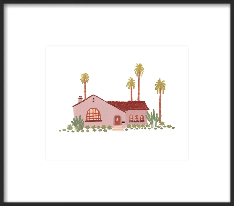 Pink Bungalow by Taylor Ann for Artfully Walls