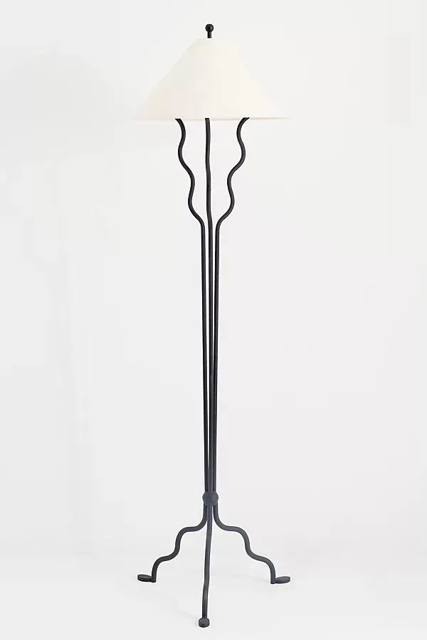 Beatrice Wavy Shaded Floor Lamp