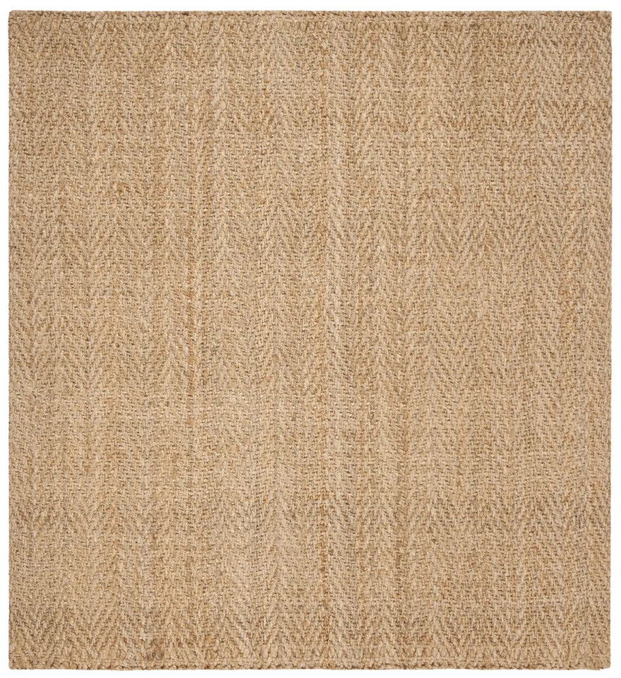 Arlo Home Hand Woven Area Rug, NF263A, Natural,  6' X 6' Square