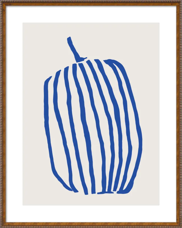 Striped pumpkin by Jessica Nielsen for Artfully Walls