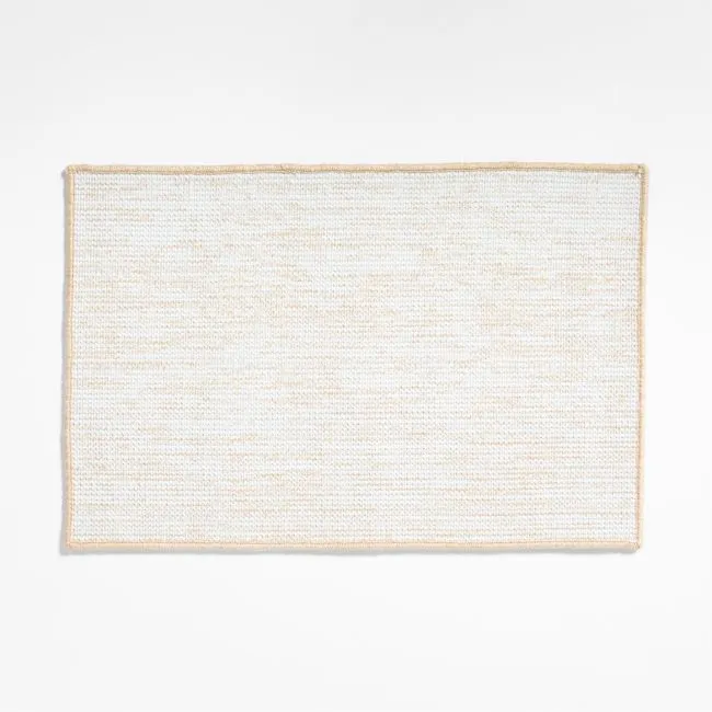 Frame Performance White and Natural Indoor/Outdoor Doormat 24"x36"