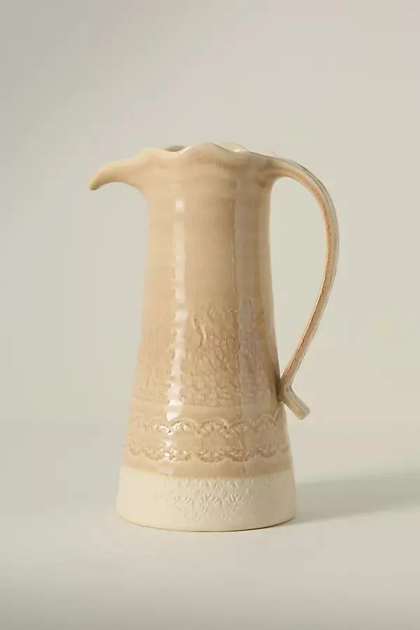 Old Havana Portuguese Stoneware Pitcher