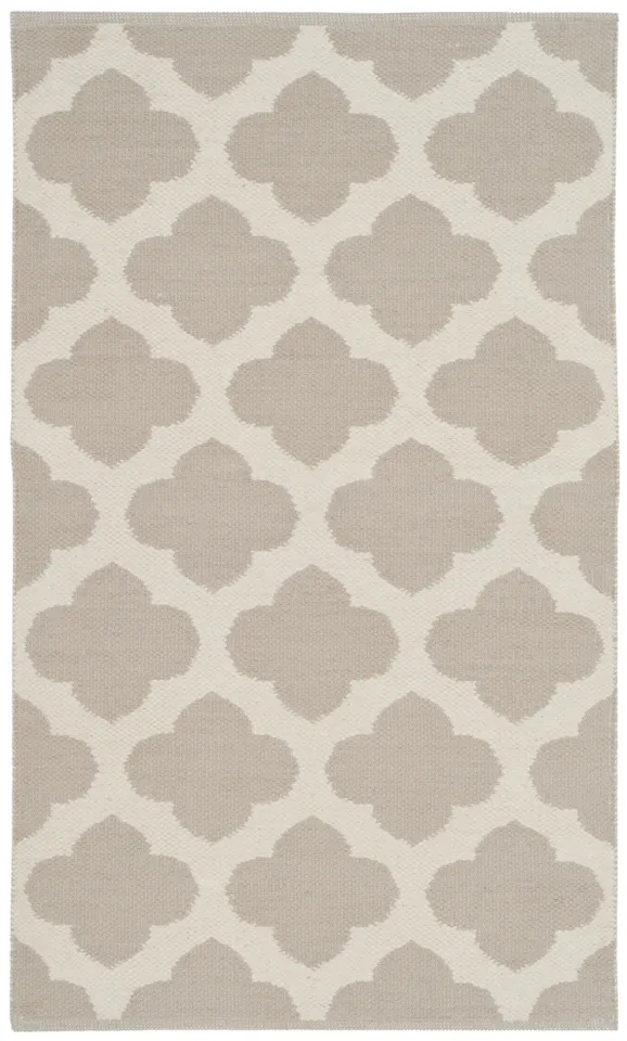 Arlo Home Hand Woven Area Rug, MTK723A, Grey/Ivory,  2' 6" X 4'