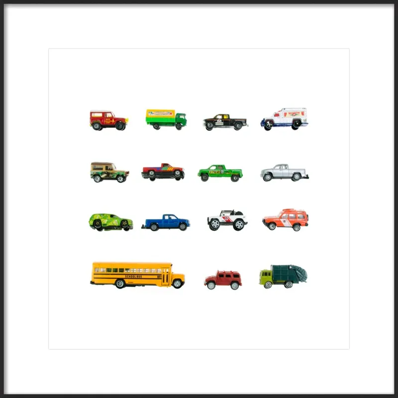 Vintage Toy Trucks by Jennifer Steen Booher for Artfully Walls