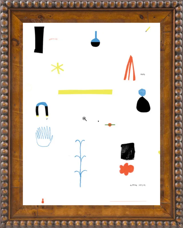 Working hard by playing around  by Agata Królak for Artfully Walls