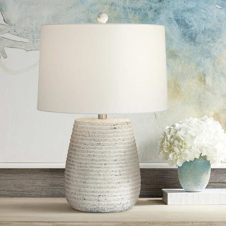 Clastic 23" Handcrafted Modern Ceramic Table Lamp
