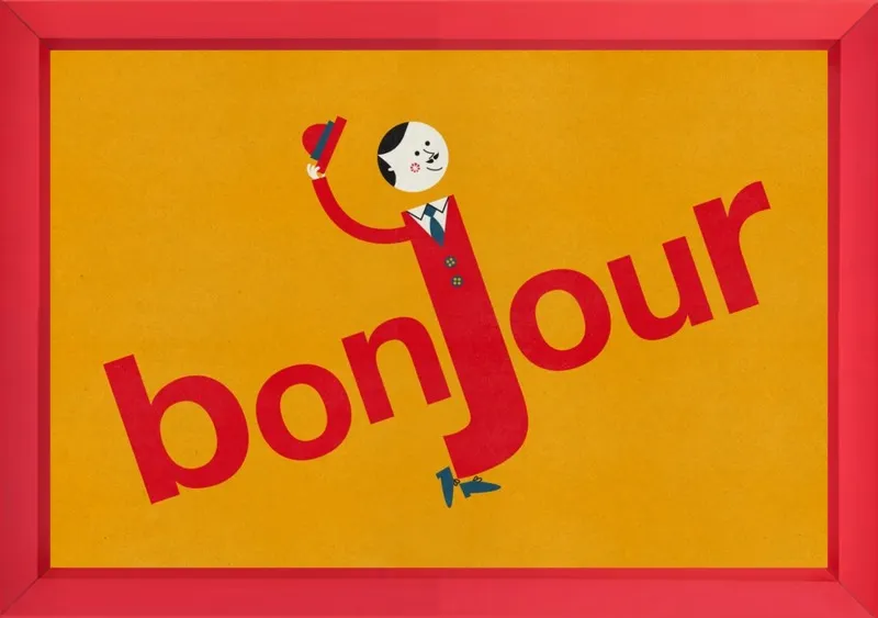 Bonjour by Blanca Gómez for Artfully Walls