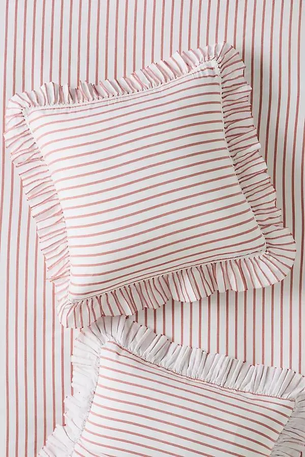 Organic Cotton Spa Sateen Ruffled Euro Sham