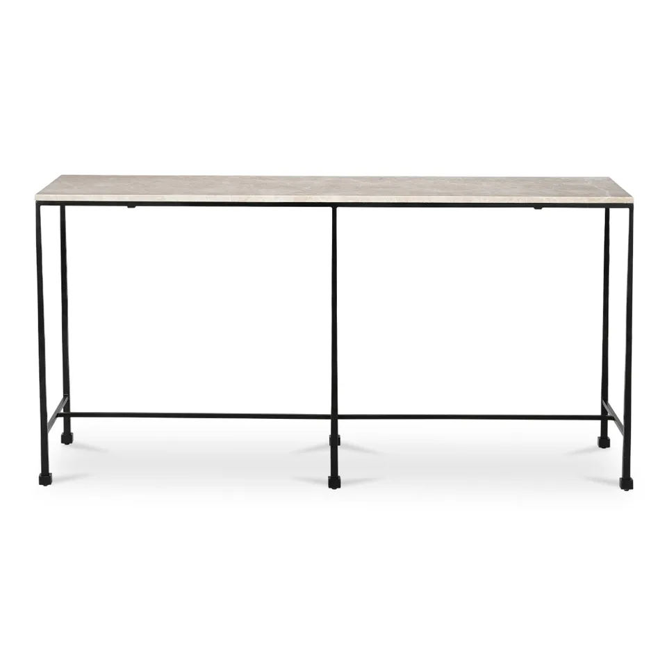 River Console Table Botticino Marble
