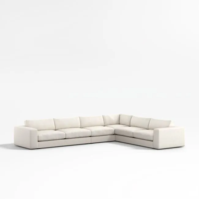 Oceanside Low 4-Piece L-Shaped Sectional Sofa