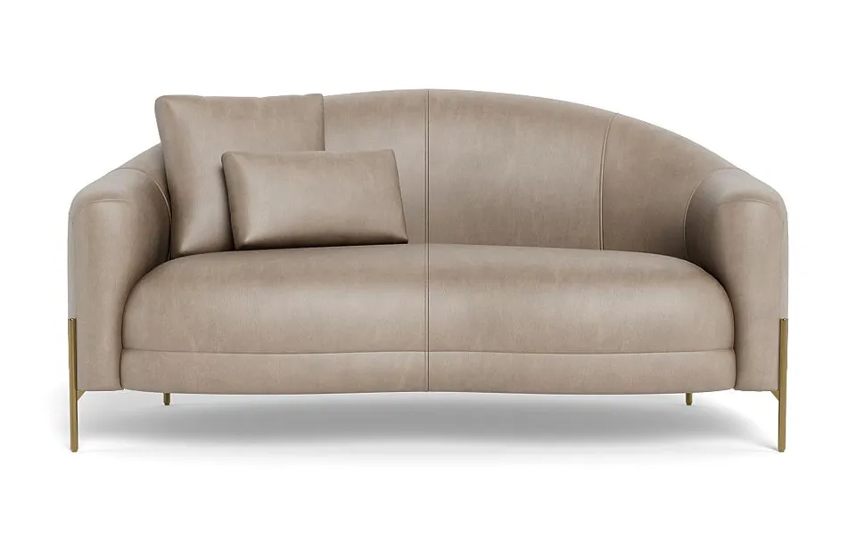 Fiona Leather Loveseat