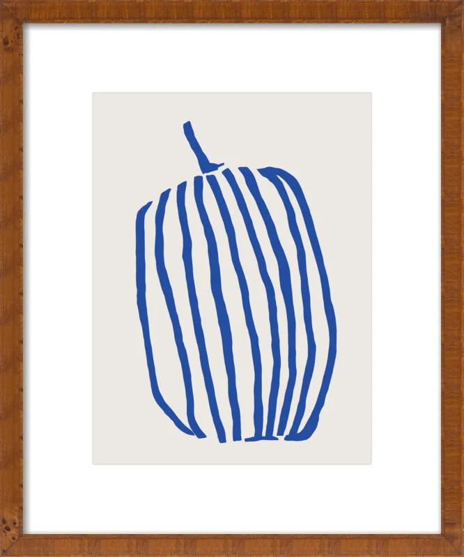 Striped pumpkin by Jessica Nielsen for Artfully Walls