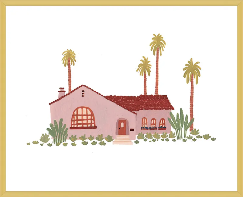 Pink Bungalow by Taylor Ann for Artfully Walls