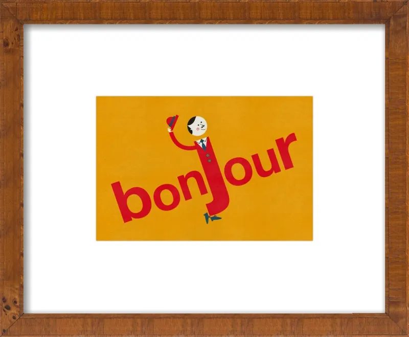 Bonjour by Blanca Gómez for Artfully Walls