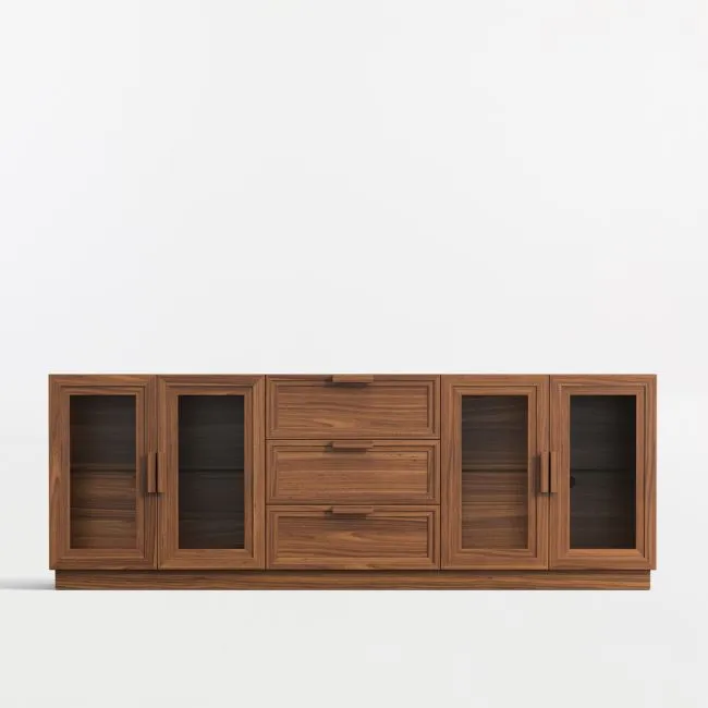 Calypso 90" Walnut Storage Media Console
