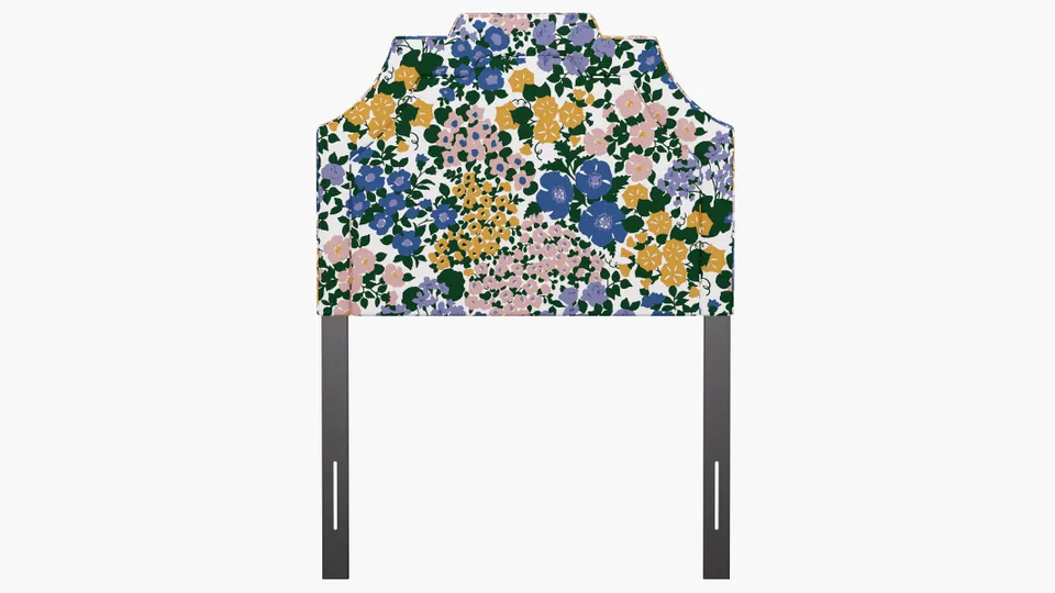 Art Deco Headboard, Lavender Million Flowers, Twin