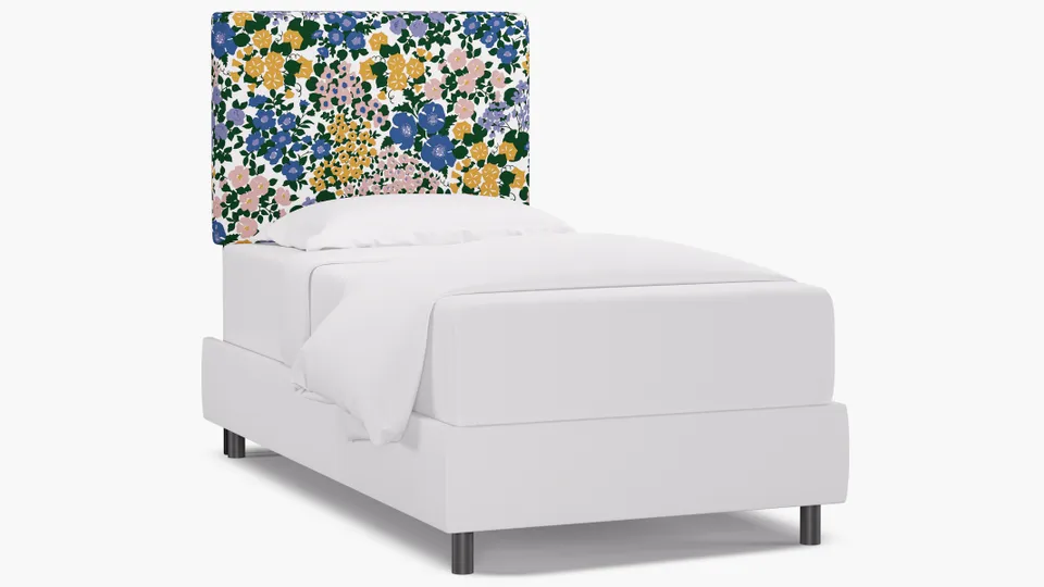 Square Back Headboard, Lavender Million Flowers, Twin
