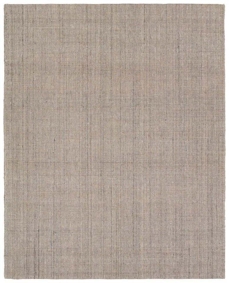 Sutton MOY04 Handmade Solid Tan and Gray Area Rug (6'x9')