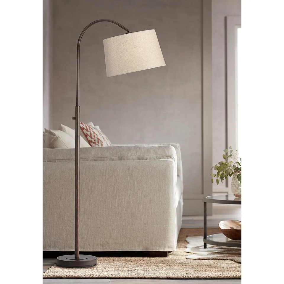 Corrie 67" High Bronze Downbridge Floor Lamp