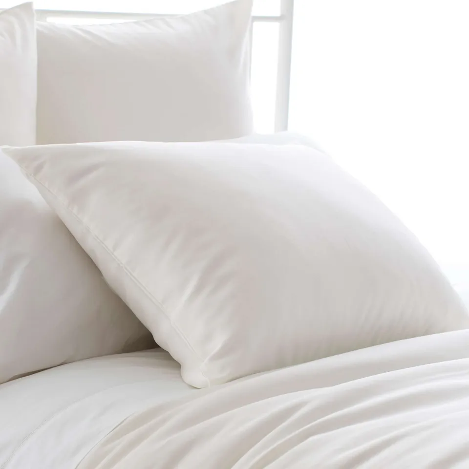 Silken Solid Ivory Sham