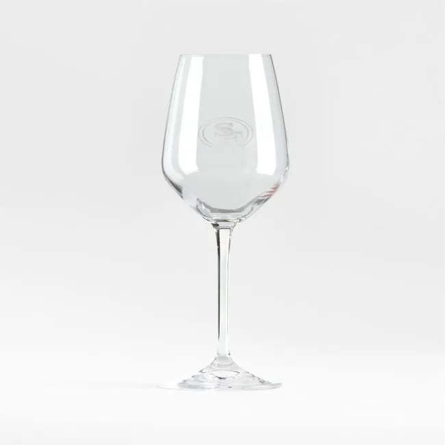 NFL San Francisco 49ers Nattie 12-Oz. White Wine Glasses, Set of 4