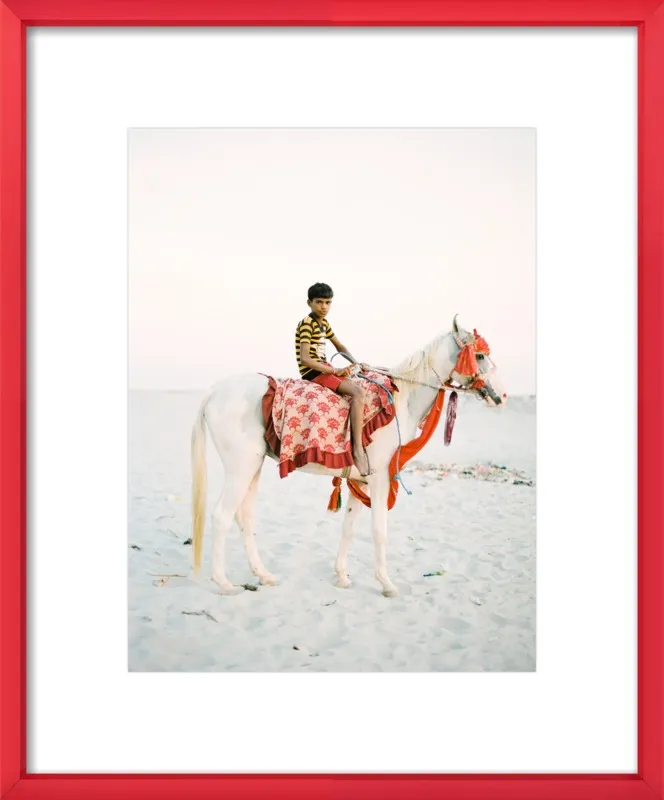 Boy on Horse by Andrew Jacona for Artfully Walls