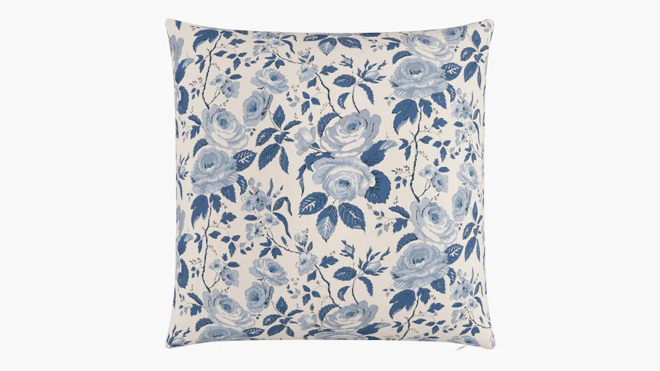 Throw Pillow 26", Delft Chintz, 26" x 26"