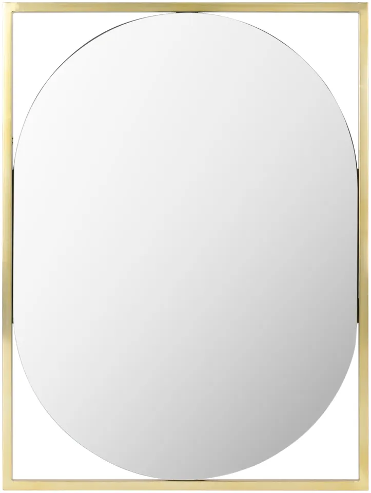 Qayanat Gold 40"H x 30"W x 1"D Accent Mirror