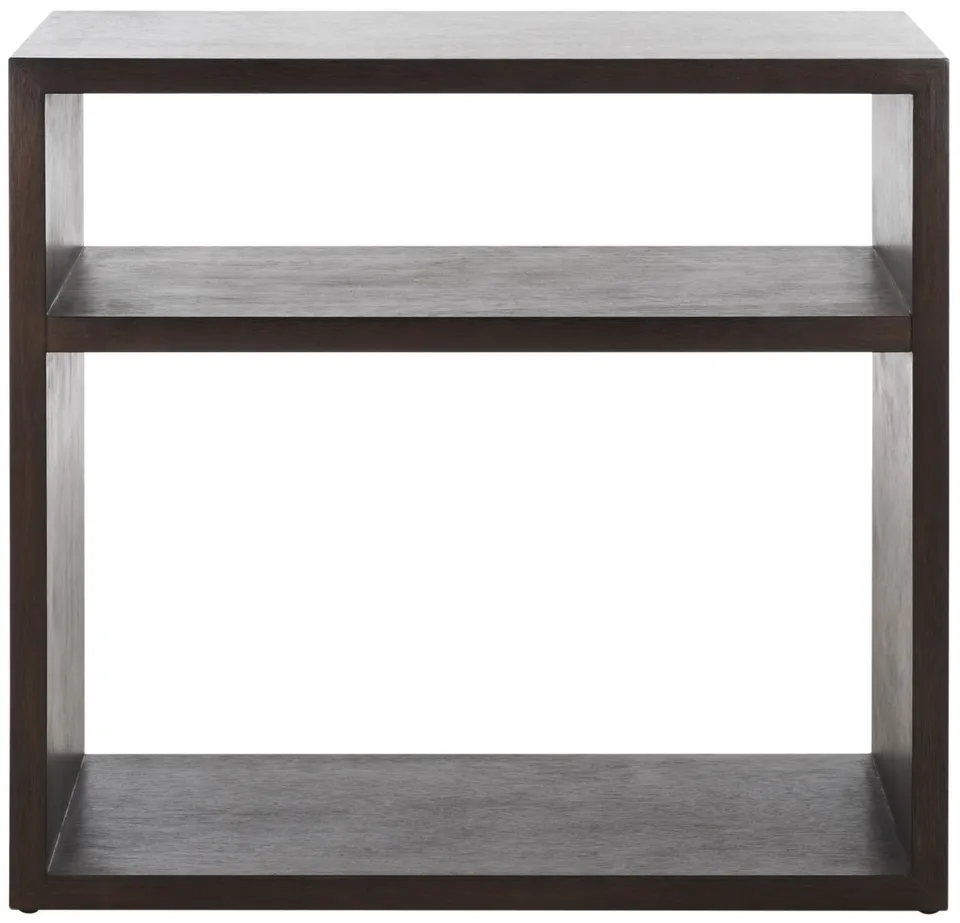 Munson 2 Shelf Console Table - Dark Oak