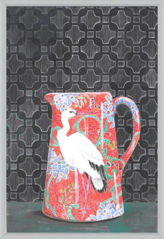 Red Vase by Miri Eshet for Artfully Walls