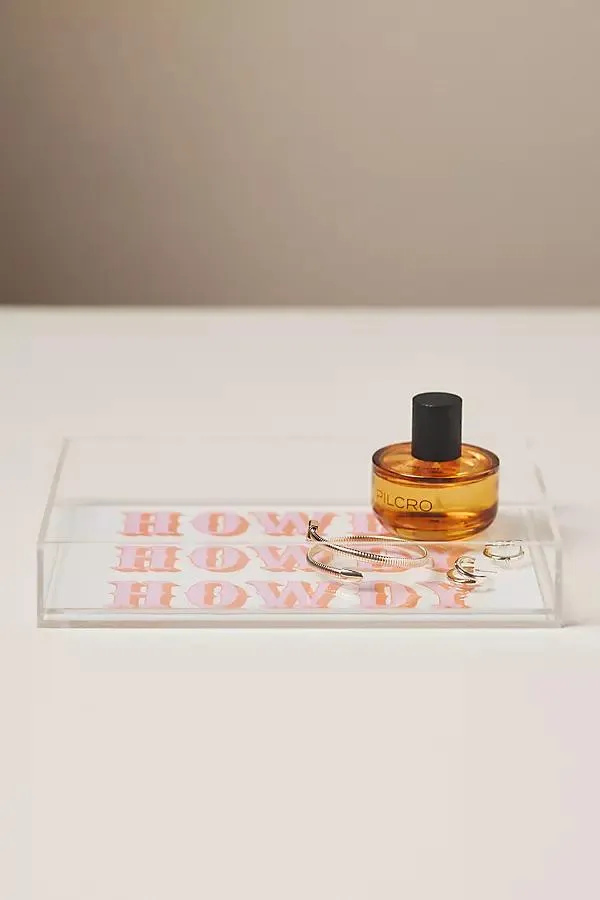 Howdy Small Acrylic Tray