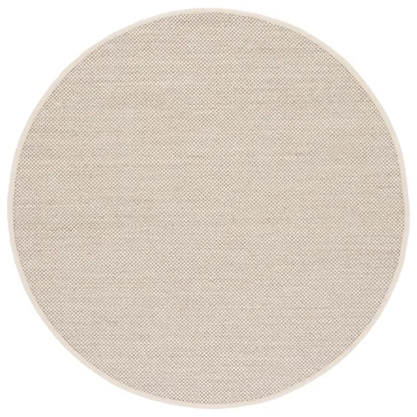 Natural Weave Solid Bordered Area Rug