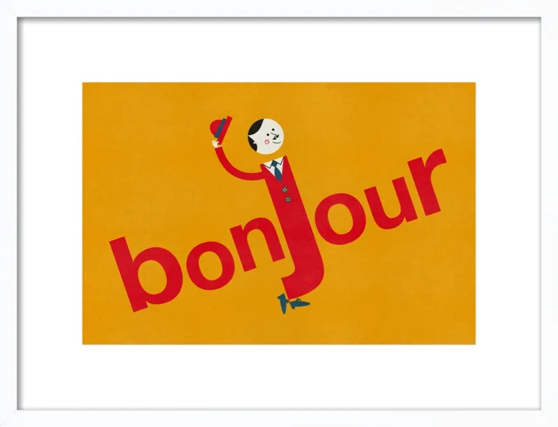 Bonjour by Blanca Gómez for Artfully Walls