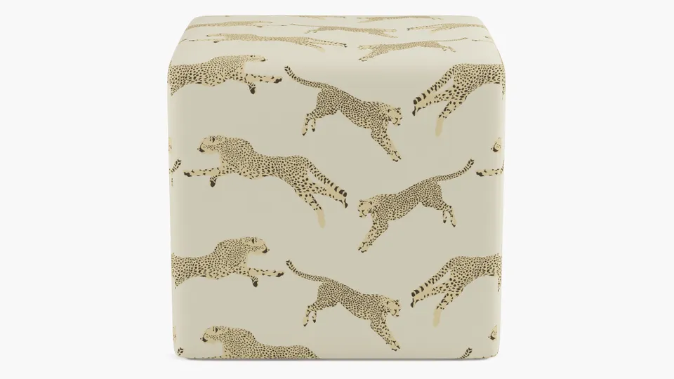 Cube Ottoman, Desert Cheetah
