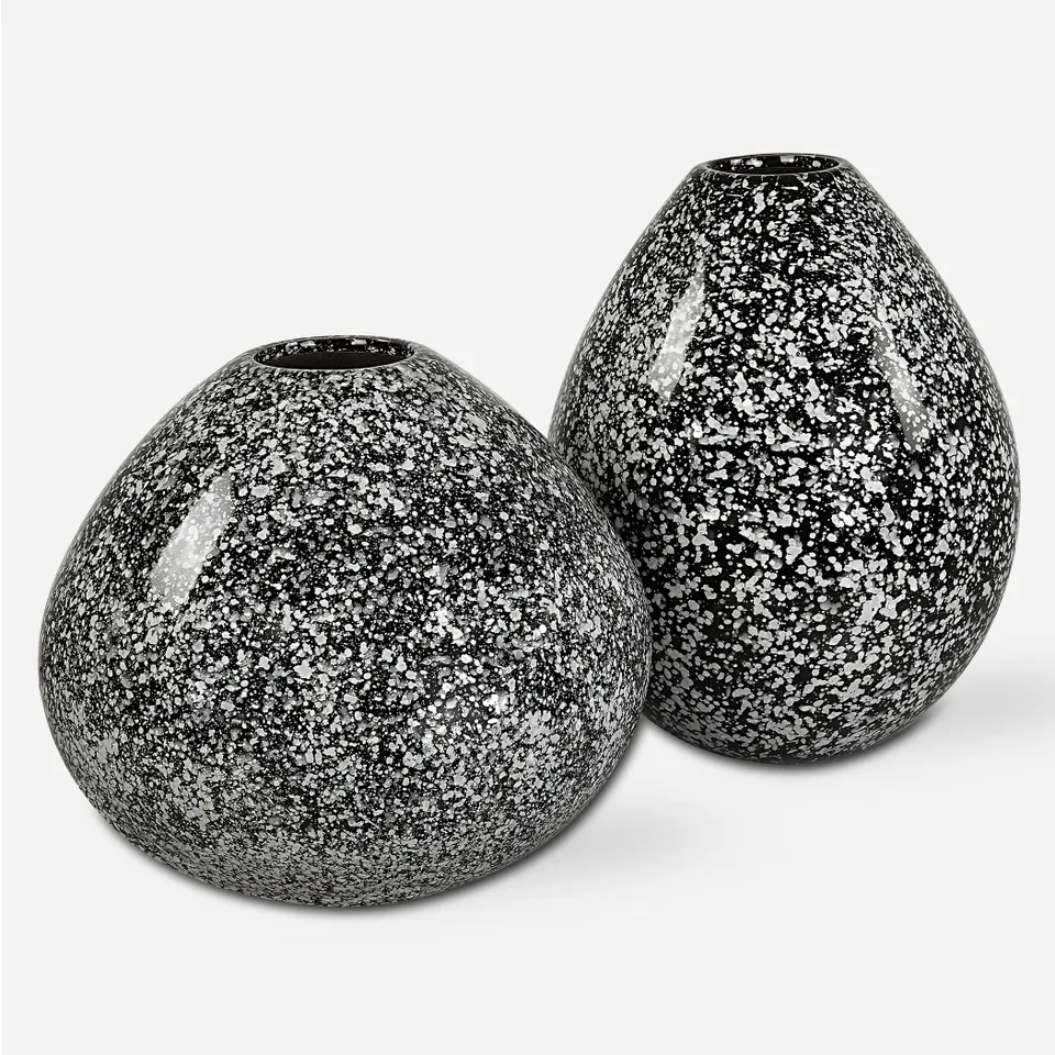 Cosmic Black & White Vases Set/2