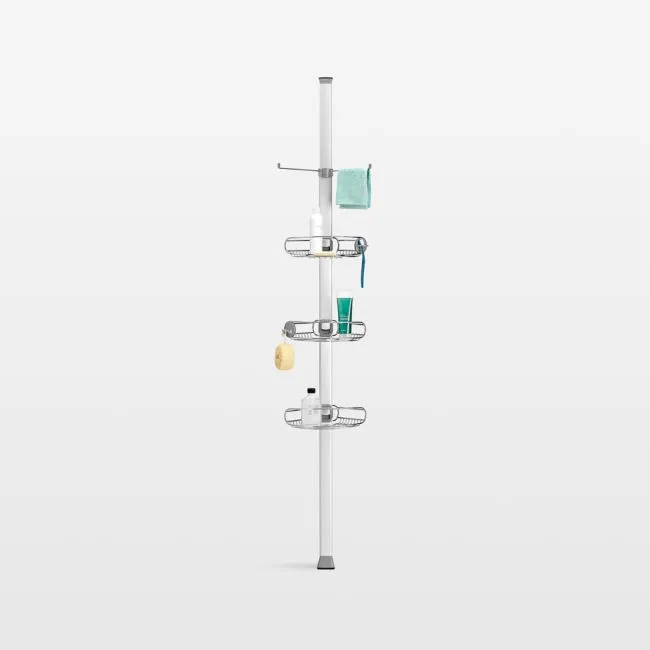 Simplehuman 9' Tension Arm Adjustable Bathroom Shower Caddy